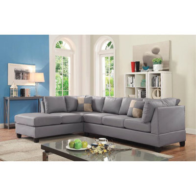 Malone  Sectional ( 3 Boxes) , GRAY