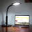 56'' Black LED Task Floor Lamp