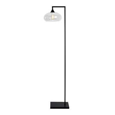 Lenum 135cm Black Reading Floor Lamp Set
