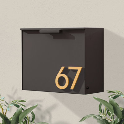 Wall-Mounted Steel Mailbox