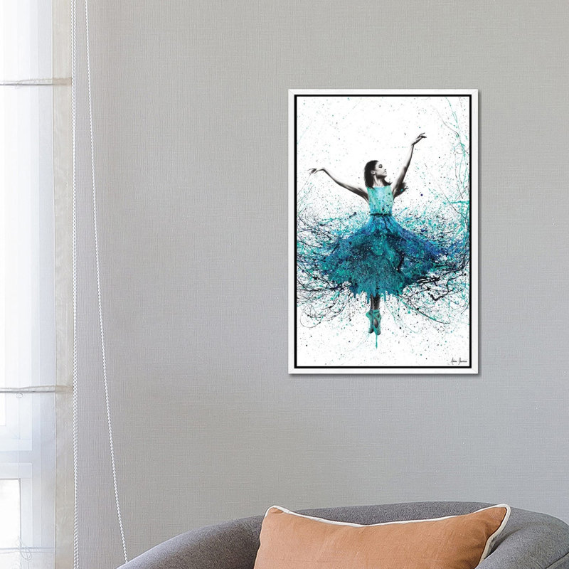 Coral Night Dancer by Ashvin Harrison - Print on Canvas, White Framed, 66.04 cm H x 45.72 cm W