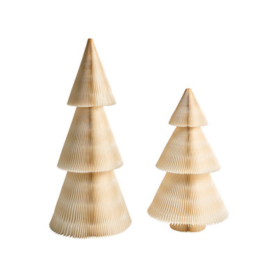 Anastasika Set of 2 Christmas Decorations Anastasika Christmas Tree 90/122 cm Beige