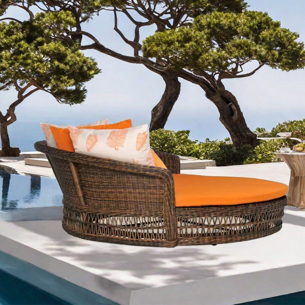 A Zoetic Home Waterproof fabric patio daybed Wayfair Canada