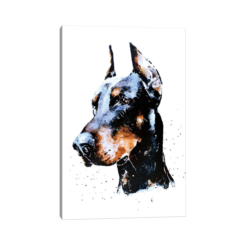 Don Doberman - Painting on Canvas, Wrapped Canvas, 66.04 cm H x 45.72 cm W x 1.91 cm D