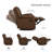 Wynyard 109" Wide Faux Leather Reversible Reclining Sectional Sofa-117871831
