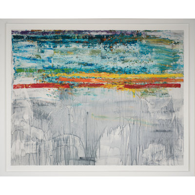 «La naissance d'un arc-en-ciel» par Robert Robinson - Peinture encadrée sur papier