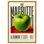 Affiche d'art sur toile Magritte's Apple Room par Art Remedy