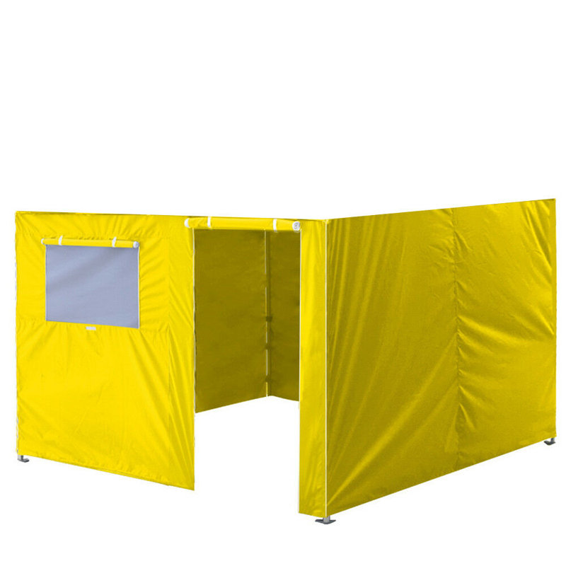 Moguel Arlmont & Co. Polyester Side Wall for Canopy, Yellow, 49.2"H x 120"W x 120"D