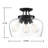 Breena 3 - Light 13" Semi Flush Mount in Black-418807637-488166271
