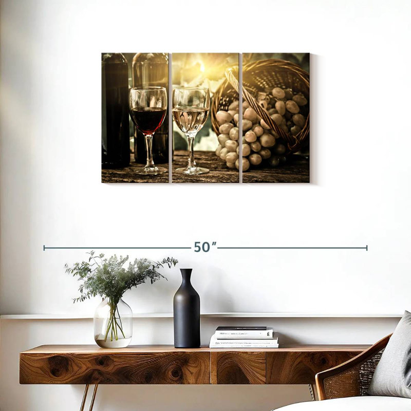 Yarlin Spring Vineyard Wine, 20" H x 33" W