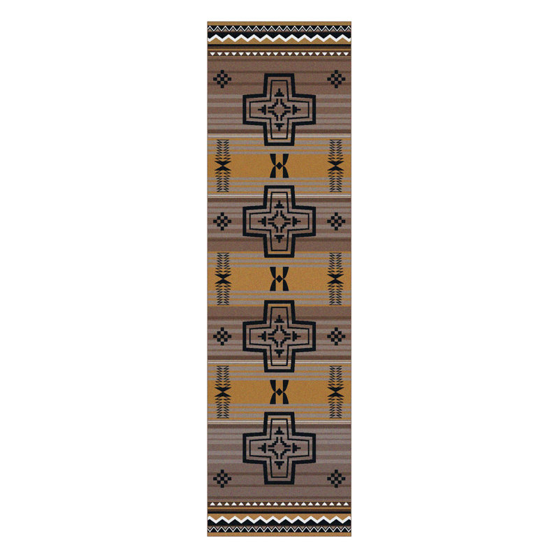 Tapis jaune Marvine, Tapis de couloir 2 pi x 8 pi