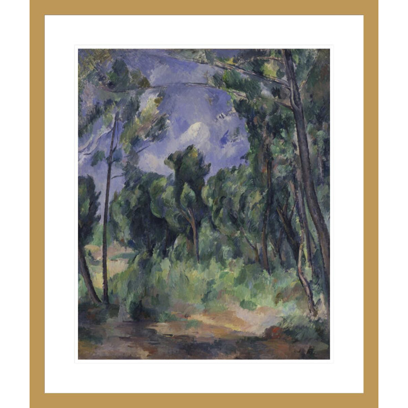 «The Glade» par Paul Cézanne, impression giclée sur cadre, H 27,5 po x l 23,5 po