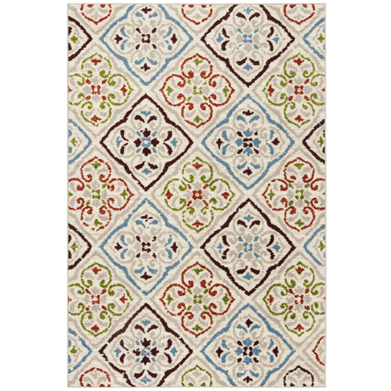 Lori Performance Geometric Rug, Rectangle 4' x 6'