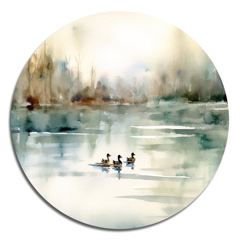 Benson - animaux, art en métal rond, H 16 po x l 16 po
