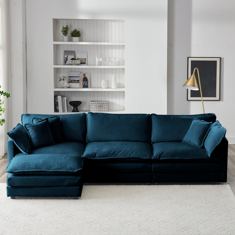 Canapé modulaire 4 pièces rembourré