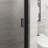 34"X72" Shower Door With Pivot, 1/4" Tempered Glass, Black Semi-, Waterproof Feature, Strong Handle, 180 Swinging 90 Water Barrier Pivot Door, Strips, Long-Lasting Rotating Shake-124830241