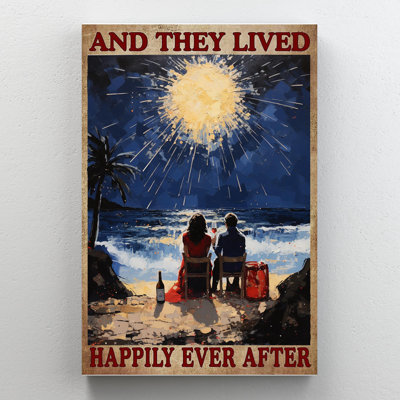 «Couple And Ils Lived Happily Ever After 2 - 1», impression sur toile