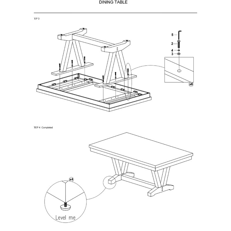 Table de salle à manger Industrial