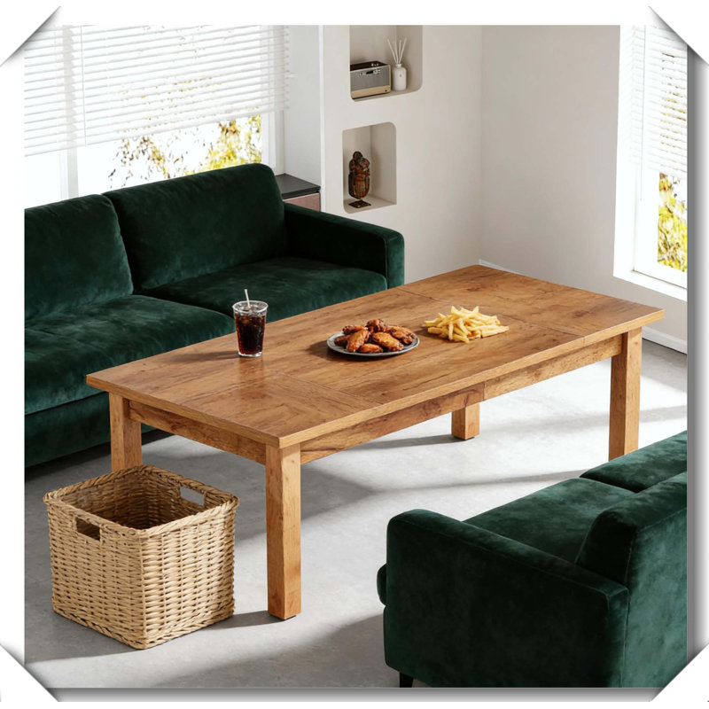 Rustic Table Walnut Finish Elegant Versatile Outdoor Dining