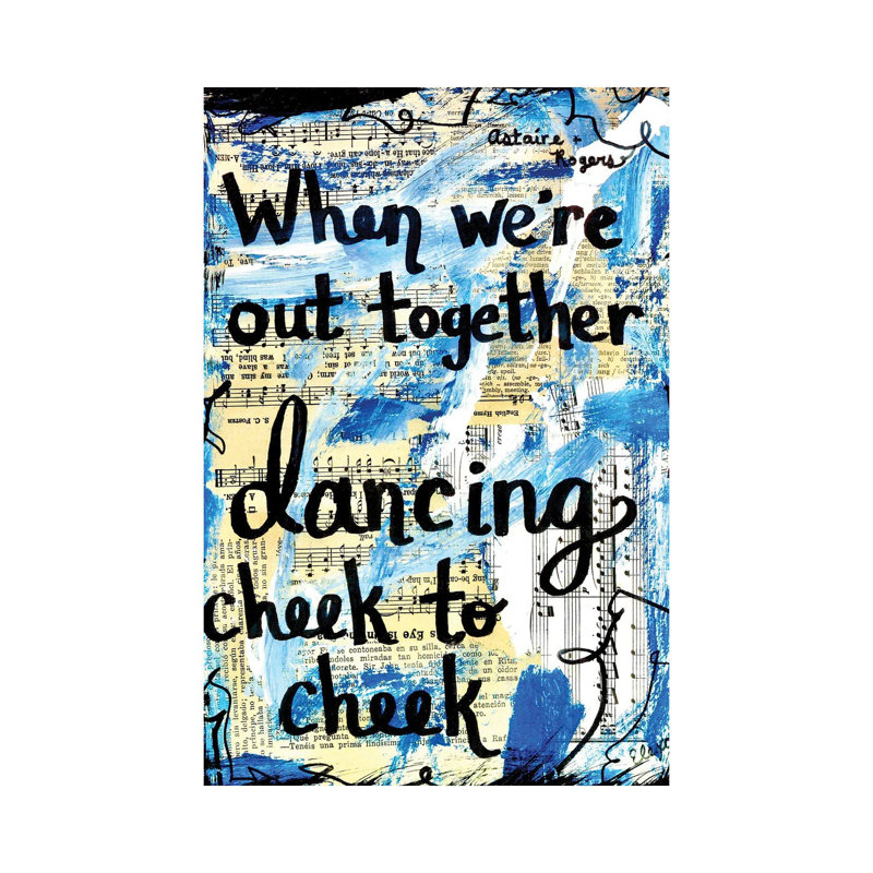 Cheek To Cheek by Elexa Bancroft - Print on Canvas, 20.32 cm H x 30.48 cm W, Wrapped Canvas