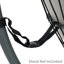 Chaise suspendue en résine tressée avec coussins Rutz