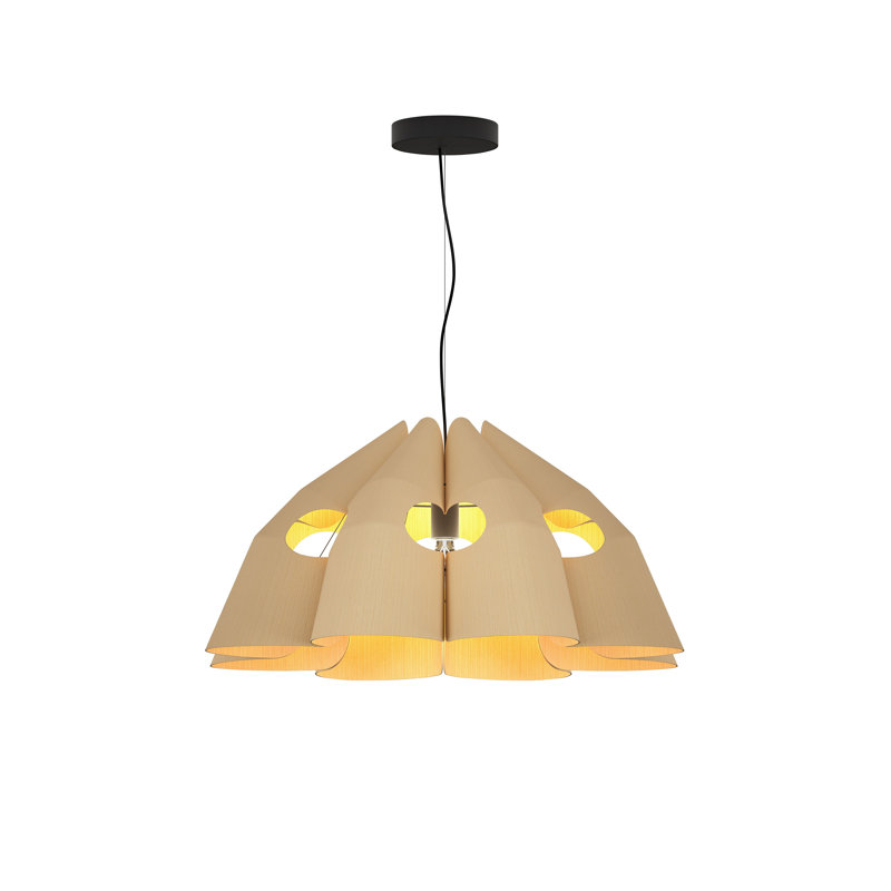  Luminaire suspendu 1 lumière Empire, Frêne