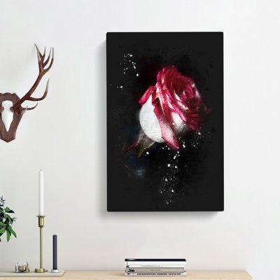 Pink Rose - Wrapped Canvas Print