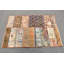 Tapis turc en patchwork fait à la main offrant un décor rétro pour un bureau de chambre éclectique ou un décor de vestibule bohémien