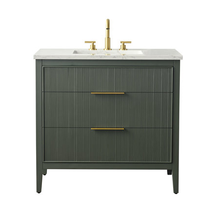 Bilroy 36'' Single Bathroom Vanity with Engineered Stone Top