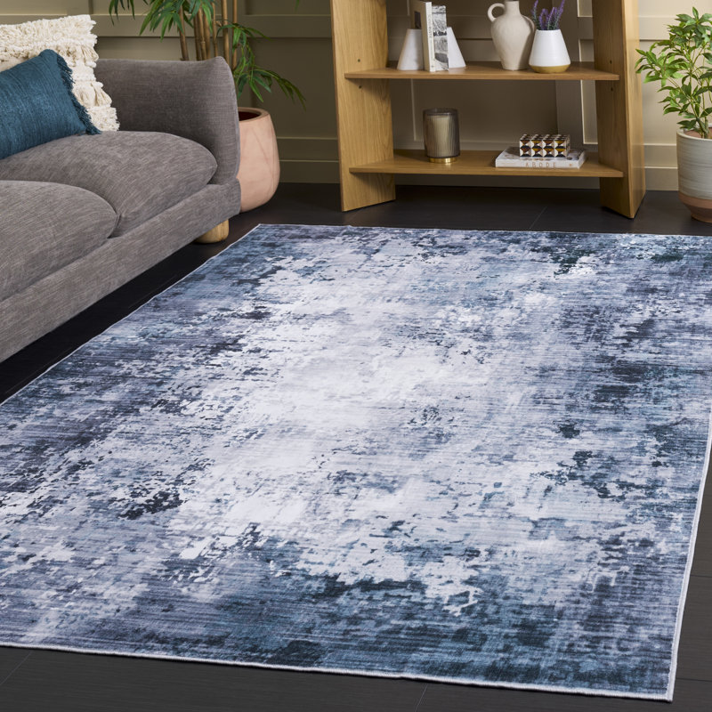 Santa Monica Performance Machine Washable Abstract Rug, Rectangle 5' x 8'