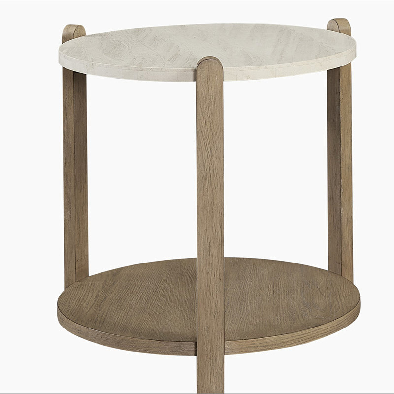 Table de bout Stone Top - Caramel