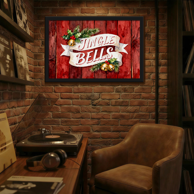 Décoration de Noël de Noël Jingle Bells, H 16 po x l 24 po