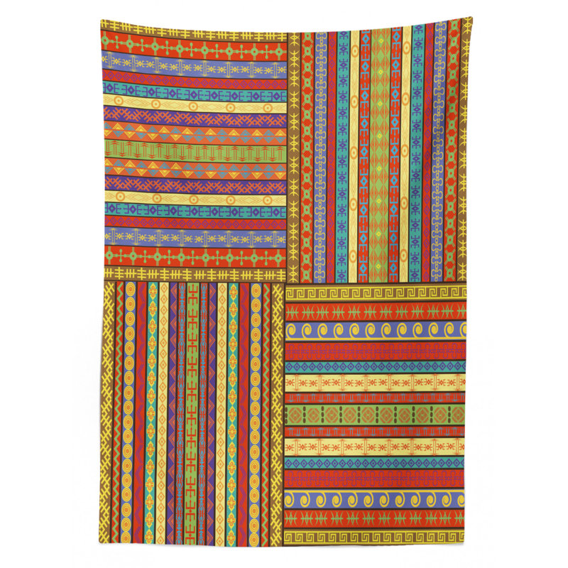 Geometric Tablecloth, 90" L x 60" W
