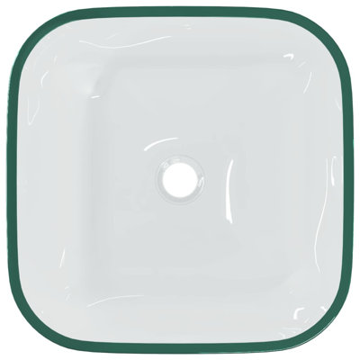 Metro Lane Adamm 420mm L x 420mm W Glass Square Sink