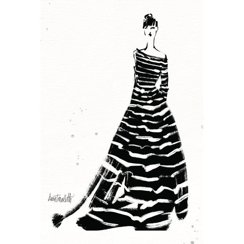 Style Sketches II by Anne Tavoletti - Wrapped Canvas Print, 30cm H x 20cm W
