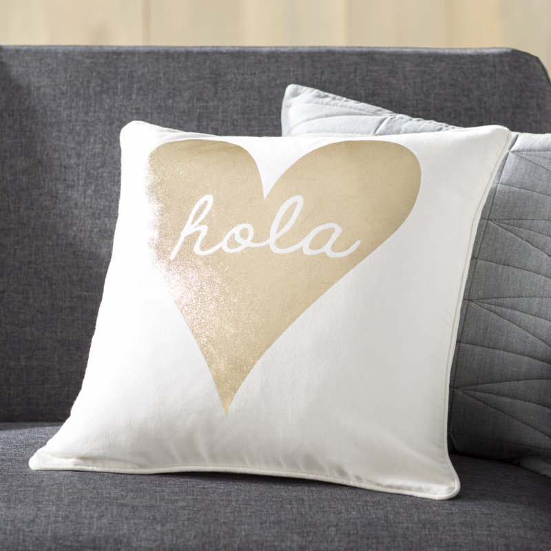 Housse de coussin en coton Manylath, Housse de coussin seulement - sans insert