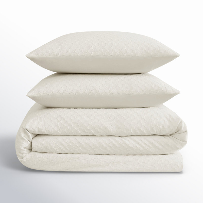 King Cream Cotton Down Alternative Comforter Set
