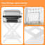 Porte-bagages pliable avec tablette de rangement
