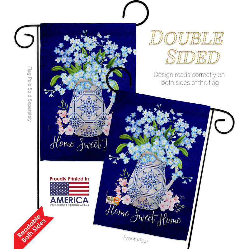 Double Sided 18.5'' H x 13'' W Polyester Flag Set