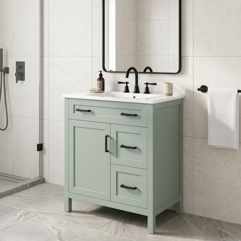Armoire de salle de bain Sage Green