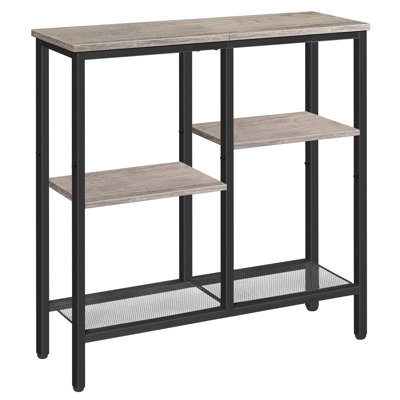 Dadash 29.5" Small Console Table with Metal Mesh Shelf by 17 Stories