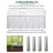 Outsunny 12' x 6' x 6.5' Polycarbonate Greenhouse with Adjustable Roof Vent, Walk-in Heavy Duty Greenhouse with Aluminum Frame, Rain Gutter and Sliding Door for Winter, Silver
