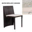 Ensemble de bistro carré avec coussins 25,96 po Square