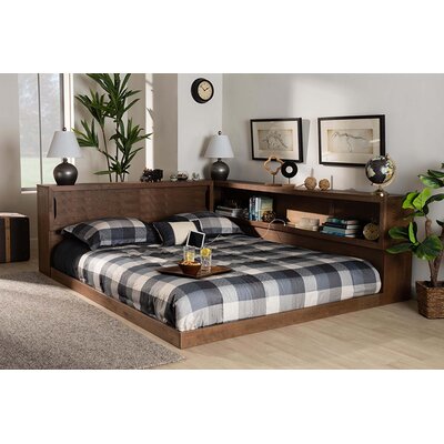 Carrasco Queen Solid Wood Low Profile Storage Platform Bed -  Foundry Select, D7DEB0B82F69414CB3E57B97231431D7