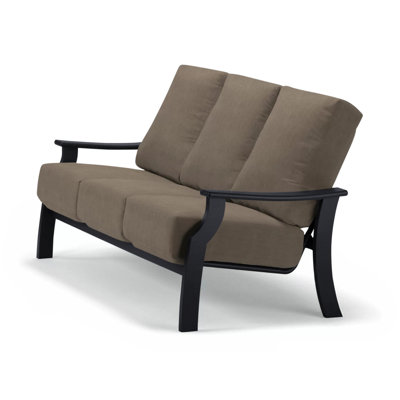 St. Catherine 74 " W Plastic Patio Sofa with Cushions