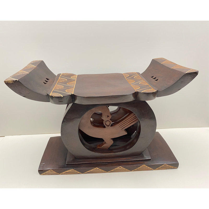 Tabouret décoratif en bois massif