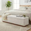 Banc de rangement rembourré 60 po Modern-672418732