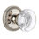 Grandeur Newport Rosette Privacy with Bordeaux Crystal Door Knob