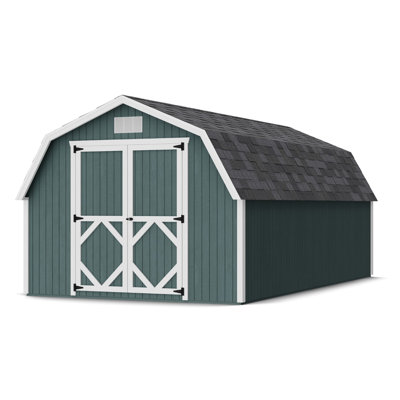 Classic Gambrel Outdoor Wood Storage Barn with 4 ft. Sidewalls