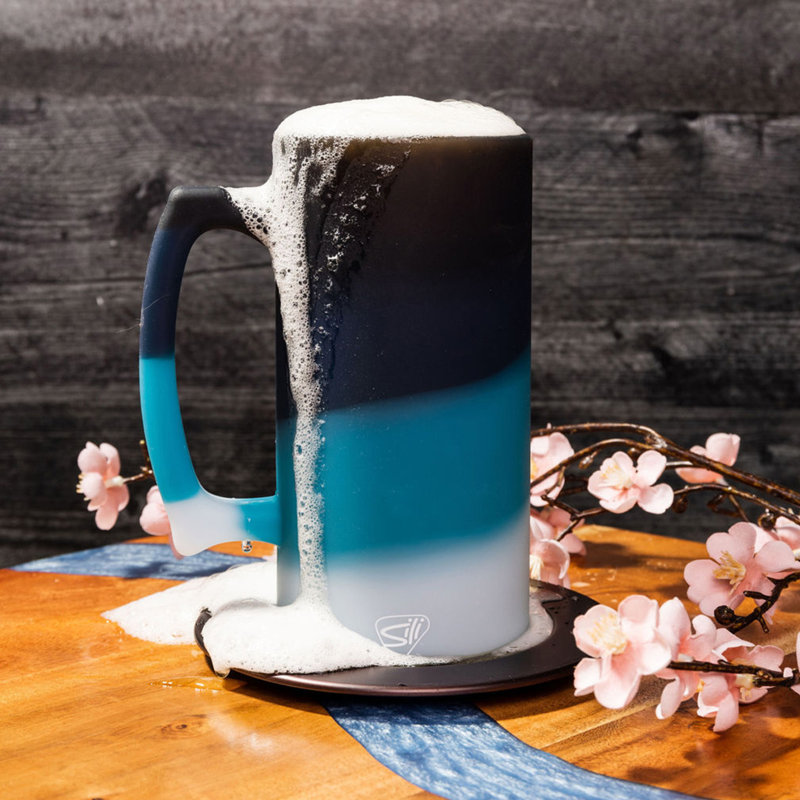 Silipint: Chope à bière: 28 oz - Moon Beam - Chope à bière en silicone, incassable